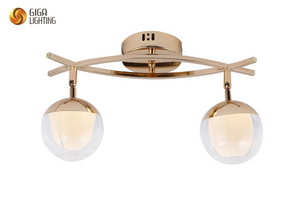 Stropne svetilke Sleek Flush Ceiling Light with Moulded Global Glass Shade: armature Hardware, kot nalašč za trendovski domači dekor